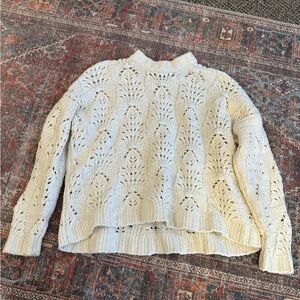 Cream Knit Women's Sweater